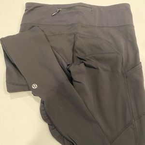 Lululemon Leggings Ruched Ruffle Leg Detail